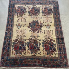 Antique Afshary Hand-Knotted Southeast Persian Rug