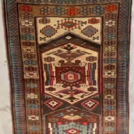 Antique Hamedan Hand-Knotted West Persian Runner Rug