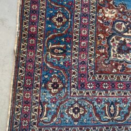 Antique Tabriz Hajjalili Hand-Knotted Northwest Persian Rug