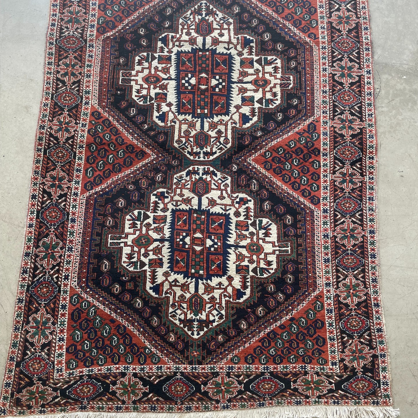 Afshary Hand-Knotted Southeast Persian Rug