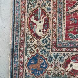 Antique Dorokhsh Hand-Knotted Persian Rug