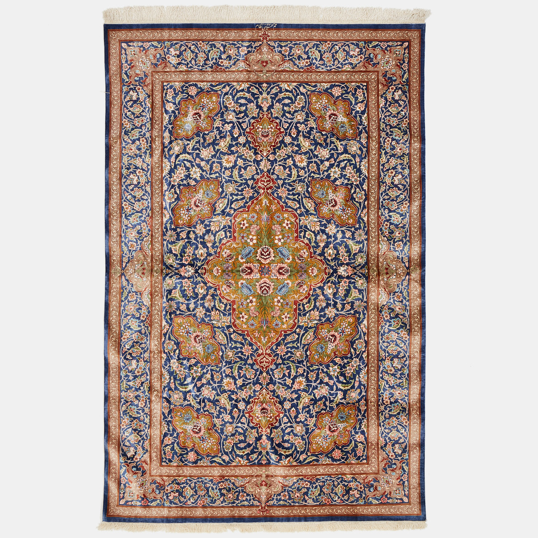 Antique Ghoum Silk Hand-Knotted
