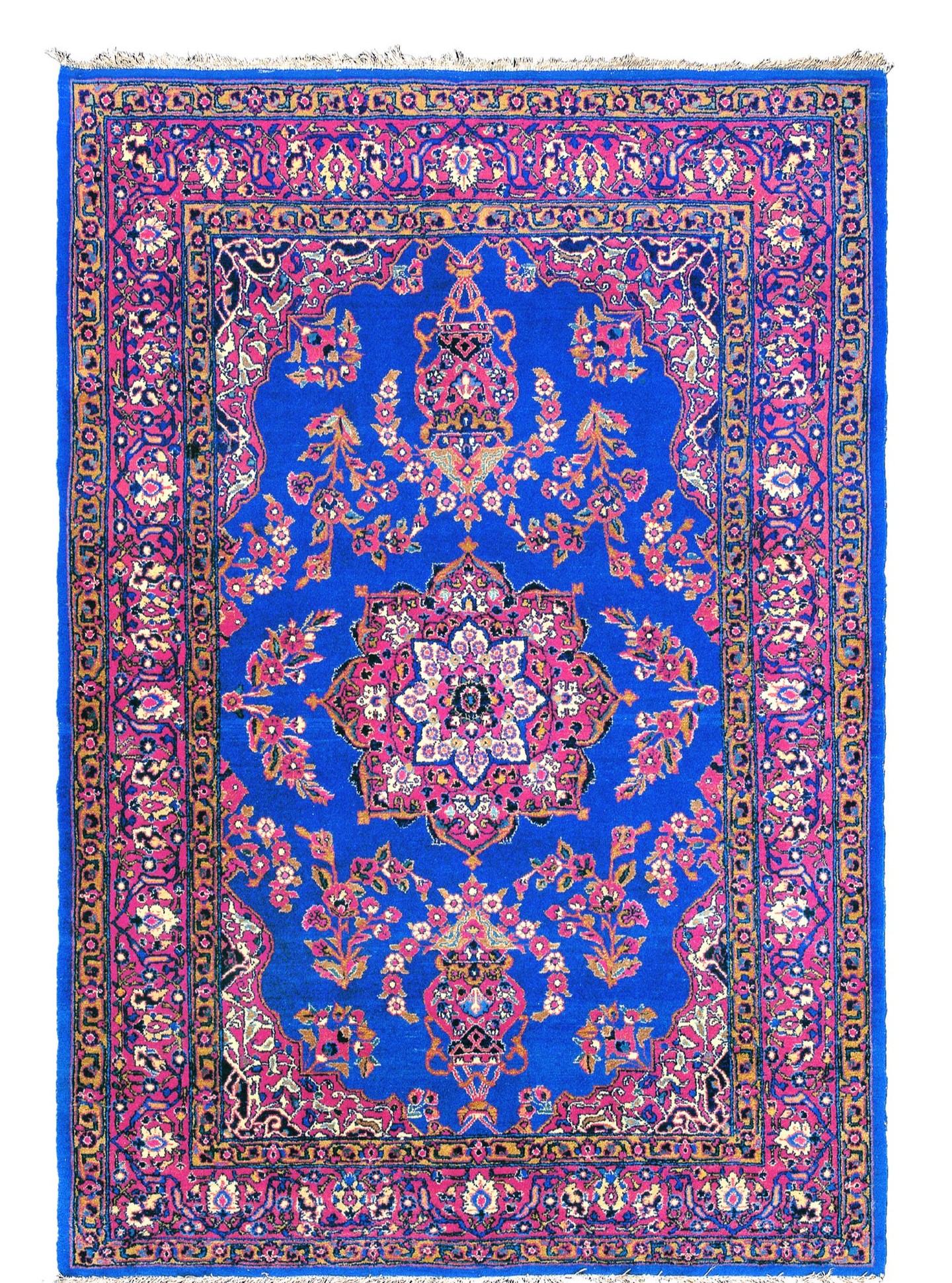 Antique Kazvin Hand-Knotted Persian Rug