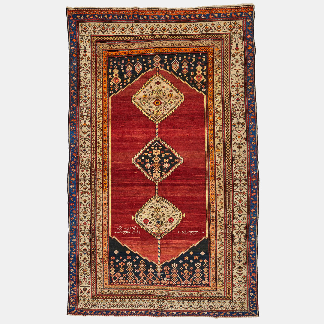 Antique Malayer Hand-Knotted Persian Rug
