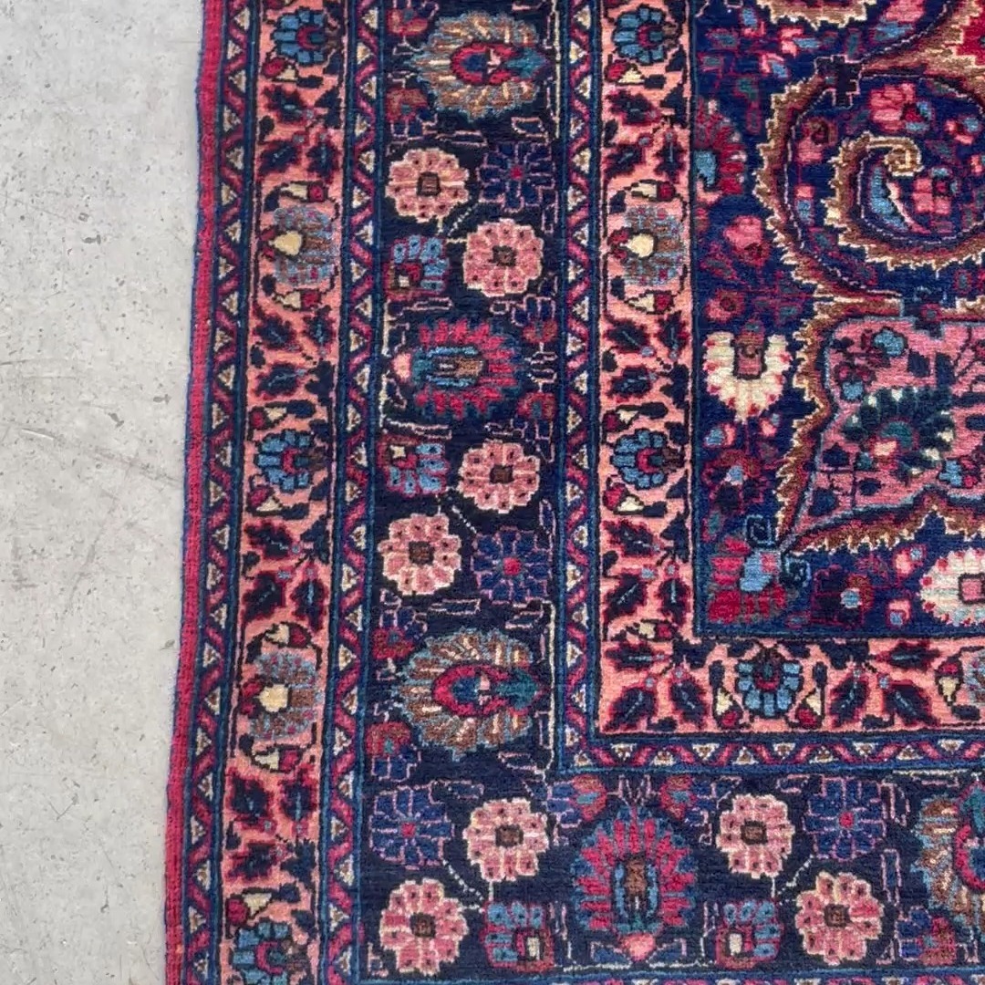 Antique Mud Hand-Knotted Northeast Persian Rug