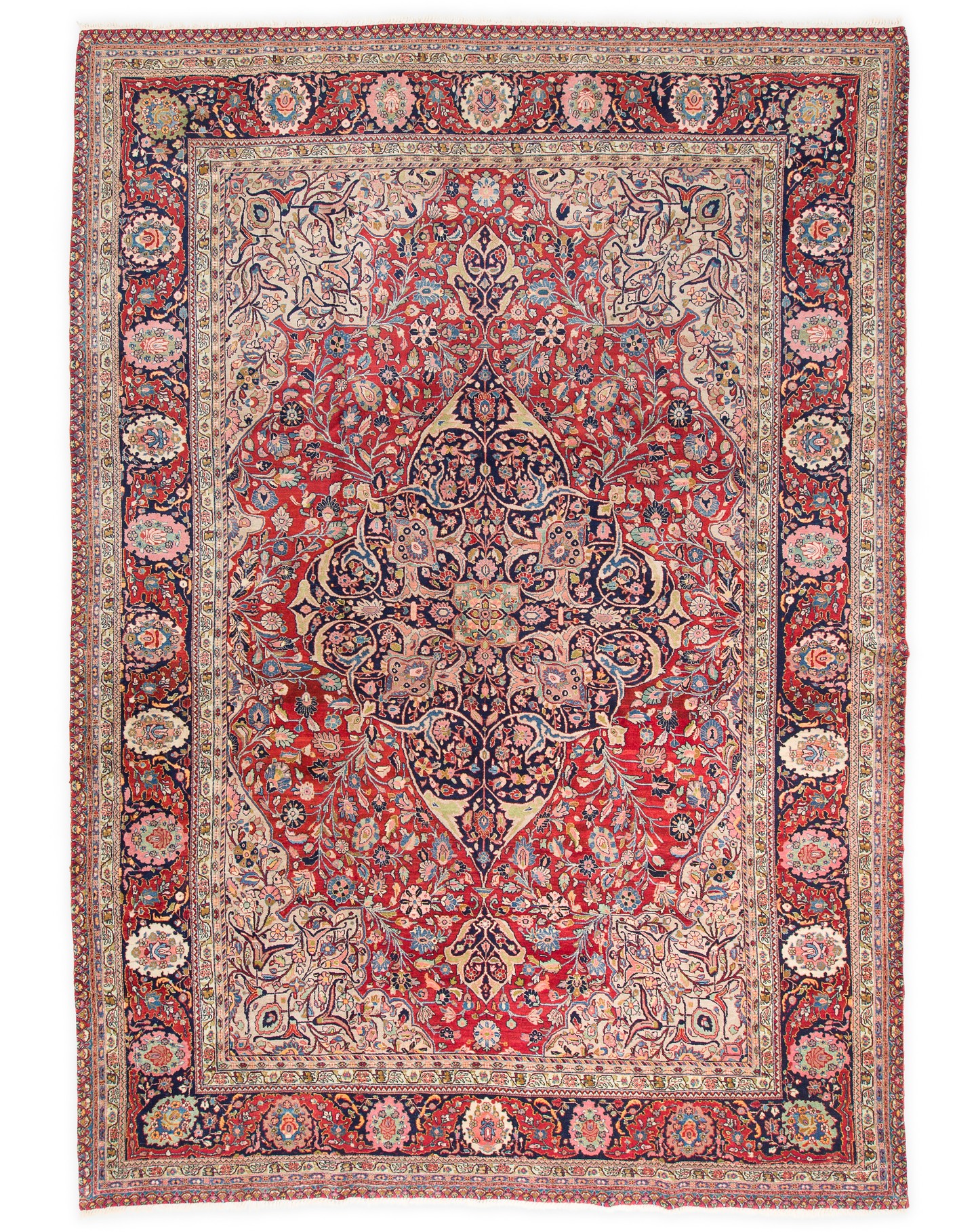 Antique Tabriz Hand-Knotted Northwest Persian Rug