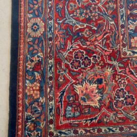 Antique Kashan Hand Knotted Persian Rug