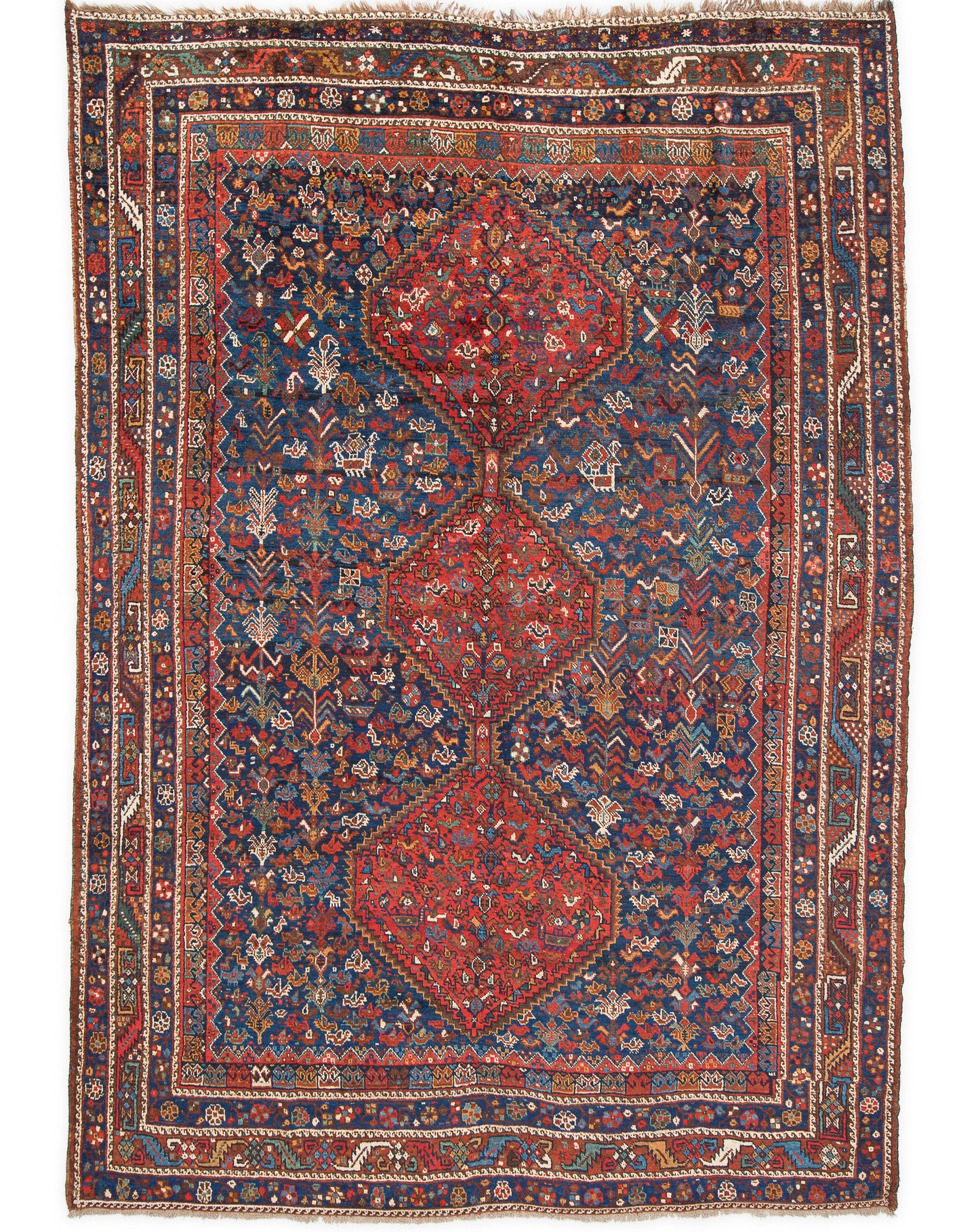 Shiraz Hand-Knotted Central Persian Rug