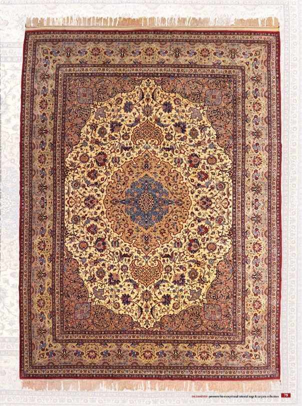 Very Fine Isfahan Hand-Knotted Oriental Rug